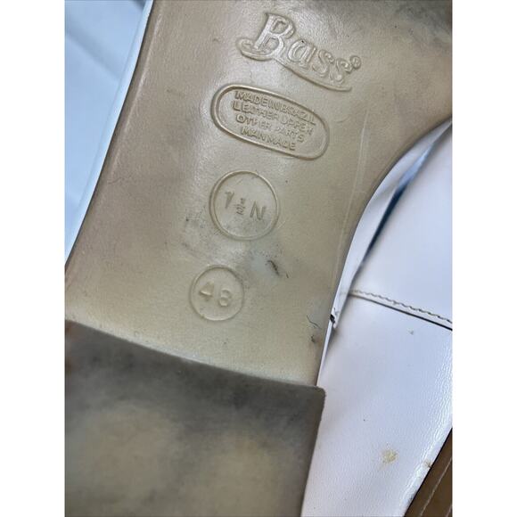 G.H Bass&Co Tailored Carbo White 1” Flats - Picture 7 of 11